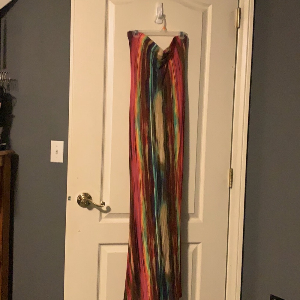 Fashion Nova Strapless Tie Dye Dress💫